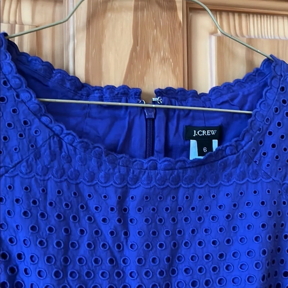 I Crew Vibrant Blue Sleeveless Dress -Size 6